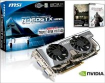 MSI N460GTX Hawk ( Nvidia Geforce GTX 460 1GB GDDR5, 256-bit, PCI Express x16 2.0 )