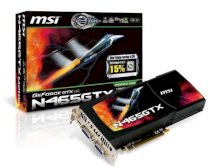 MSI N465GTX-M2D1G ( NVIDIA GeForce GTX 465 , 1024MB , 192-bit , GDDR5 , PCI Express x16 2.0 )