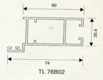 Nhôm định hình Thủy Chi TL 76B02