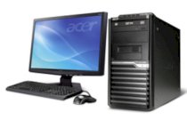 Máy tính Desktop Acer Veriton M480G (Intel Core 2 Duo E8400 3.0GHz, RAM 4GB, HDD 500TB, VGA Intel GMA X4500, Windows 7 Professional, Không kèm màn hình)