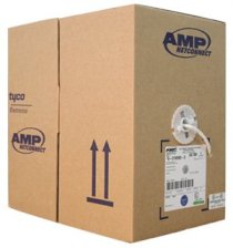 AMP Category 5e UTP Cable, 4-Pair, 24AWG, Solid, PVC, 305m, White (4-1427260-2)