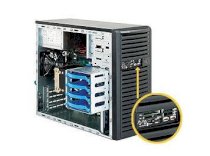 Supermicro USA Tower Server SC731D-300B  X3430 ( Intel Xeon Quad-Core X3430  2.4GHz, DDR3 2GB, VGA Matrox G200eW, HDD 250GB SATA )