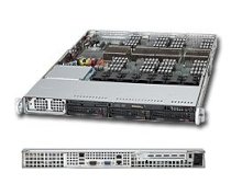 Supermicro SuperServer 8016B-TF (Black) ( Quad Intel Xeon 7500, RAM Up to 512GB, HDD 3 Total Hotswap, 1400W )