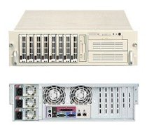 SuperServer 6034H-X8R (Beige) ( Dual Intel 64-bit Xeon Support up to 3.60 GHz, RAM Up to 16GB, HDD 8 X 3.5", 760W )
