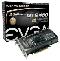 EVGA 01G-P3-1450-TR ( NVIDIA GeForce GTS 450 , 1GB , 128-bit , GDDR5 , PCI Express 2.0 x16 )