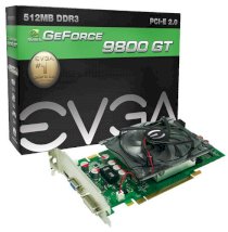  EVGA GeForce 9800 GT HDMI ( 512-P3-N987-TR ) ( NVIDIA GeForce 9800 GT , 512MB , 256-bit , GDDR3, PCI Express 2.0 x16 ) 