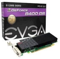 EVGA GeForce 8400 GS ( 512-P3-N723-LR ) ( NVIDIA GeForce 8400 GS , 512MB , 64-bit , GDDR2, PCI Express 2.0 x16 ) 