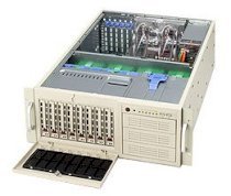 Supermicro SuperServer 4U 7044A-8B (Black) (Dual Intel 64-bit Xeon up to 3.60GHz, DDR2 Up to 32GB, HDD 8 X 3.5", 645W)