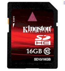 Kingston Secure Digital High Capacity Class SD10/16GB 