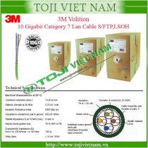 Cáp mạng chống cháy lan truyền 3M Volition SFTP CAT-7 10 Gigabit 4 pairs 305m LSZH LZOH