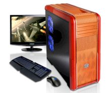 Máy tính Desktop Cyberpowerpc Gamer Xtreme XE Orange/Dark Orange Color (Intel Core i7-990X 3.46GHz, RAM 6GB, HDD 2TB, VGA 3 x AMD HD 6970, Windows 7, Không kèm màn hình)
