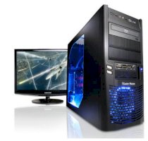 Máy tính Desktop Cyberpowerpc Gamer Ultra 3D 1000 1090T (AMD Phenom II X6 1090T 3.20GHz, RAM 4GB, HDD 1TB, VGA NVIDIA GTS 450, ViewSonic 22inch 3D LCD, PC DOS)
