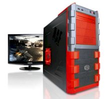 Máy tính Desktop Cyberpowerpc Mega Special IV Red Color (Intel Core i7-960 3.20GHz, RAM 6GB, HDD 1TB, VGA NVIDIA GTX560Ti, PC DOS, Không kèm màn hình)