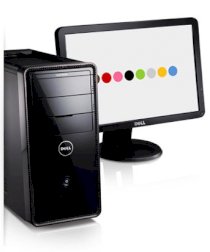 Máy tính Desktop DELL INSPIRON 518 MT (Intel Core 2 Quad Q8400 2.66GHz, RAM 2GB, HDD 500GB, VGA Intel GMA X3100, PC DOS, không kèm màn hình)