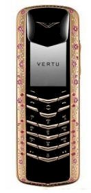 Vertu Signature Diamonds pink gold pink sapphires