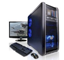 Máy tính Desktop CyberpowerPC Power Video XE Black Color (Intel Core i5-2400 3.10GHz, RAM 4GB, HDD 1TB, VGA NVIDIA GTS450, PC DOS, Không kèm màn hình)