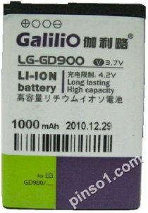 Pin Galilio LG-GD900 (LG BL40 / GD900)