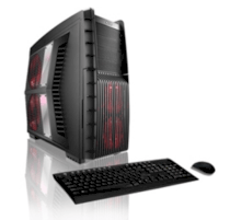 Máy tính Desktop CybertronPC Hurricane TGM4250A Gaming PC (AMD Phenom II X6 1055T 2.8GHz, 16GB DDR3, 1TB HDD, VGA NVIDIA GeForce GTS 250, Windows 7 Home Premium 64-bit, Không kèm màn hình)