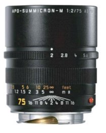 Lens Leica 75mm F2 Summicron-M APO Aspherical