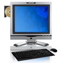 Máy tính Desktop CybertronPC PCAIO925SL 19inch All-In-One PC E6420 (INTEL CORE 2 DUO E6420 2.13GHZ, RAM 1GB, HDD 500GB, VGA Onboard, Màn hình LCD 19 inch, MICROSOFT WINDOWS XP PROFESSIONAL)