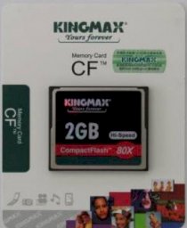 KingMax 80X Compact Flash CF Memory Card 2GB