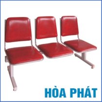 Ghế phòng chờ 4 chỗ Hòa Phát, đệm PVC GS51-4