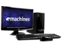 Máy tính Desktop eMachines EL1850G-42w (Intel Celeron E3400 2.60GHz, RAM 2GB, HDD 320GB, VGA Intel GMA X4500HD, Màn hình 18.5inch widescreen LCD, Windows 7 Home Premium 64-bit)
