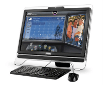 Máy tính Desktop MSI Wind Top AE2050 All-In-One PC (AMD Dual Core E350 1.6GHz, RAM 2GB DDR3, HDD 500GB, VGA AMD Radeon HD 6310, Màn hình 20 inch Multi Touch, Windows 7 Home Premium 64-Bit)