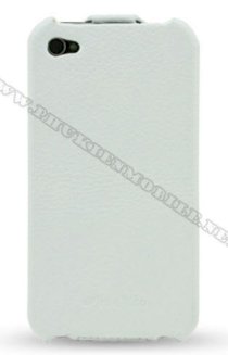 Bao da iPhone 4 Melkco Leather Case - Jacka Type Mầu trắng