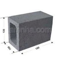 Gạch Block xây tường Phú Lương SHB1- 135