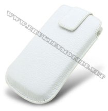 Bao cầm tay iPhone 4 Melkco Leather Case - Oto Holder Type màu trắng