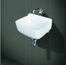 Lavabo treo tường đa năng INAX GS - 17V (Chống khuẩn - Màu trắng)