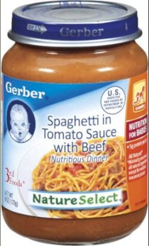 6202 - Hỗn hợp Gerber Spaghetti cà chua & thịt bò 170g