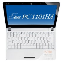Asus Eee PC 1101HA White (Intel Atom Z520 1.33GHz, 1GB RAM, 250GB HDD, VGA Intel GMA 950, 11.6 inch, Windows XP Home)