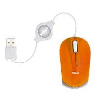 Trust Nanou Retractable Micro Mouse - Orange