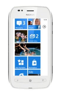Nokia Lumia 710 (Nokia Sabre) White Black