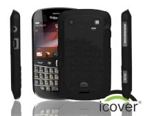 iCover BlackBerry 9900 Rubber (Black)