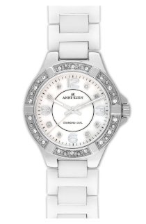 Đồng hồ đeo tay AK Anne Klein Diamond Dial Ceramic Watch AK08