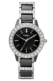 Đồng hồ Fossil Woven Ceramic & Crystal Bracelet FS4589