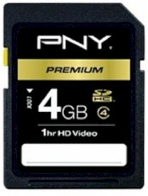 PNY SDHC 4GB 1hr HD Video (Class 4)