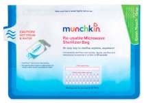  Túi tiệt trùng Munchkin, 6 túi, dùng trong lò vi sóng, Hoa Kỳ (11003)