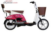 Xe đạp điện Yamaha Cute Girl hồng