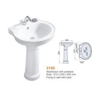 Lavabo sứ (chống bám bẩn) 3195