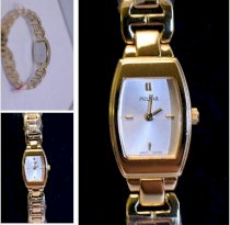 Đồng hồ đeo tay Pulsar women yellow dress watch