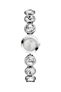 Đồng hồ Guess watch, Women's Crystal Accent Silver Tone Bracelet 21mm U96006L1