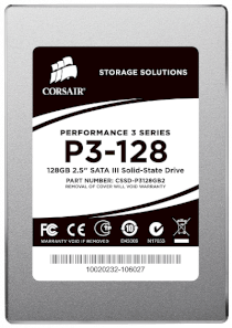 Corsair Performance 3 Series™ 128GB SATA-3 Solid-State Hard Drive CSSD-P3128GB2-BRKT