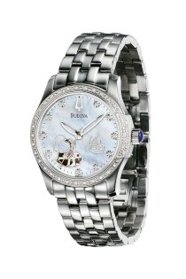 Đồng hồ Bulova Watch, Women's Automatic Stainless Steel Bracelet 96R122