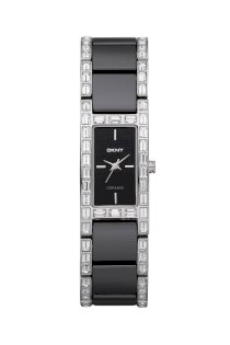 Đồng hồ DKNY Watch, Women's Black Ceramic and Stainless Steel Bracelet NY8409