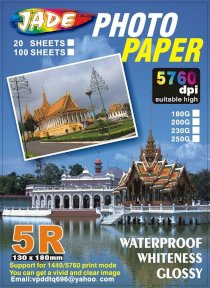 Giấy in ảnh Jade Photo Paper 5R 230g 100sheets