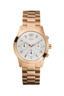 Đồng hồ Guess watch, Women's Chronograph Rose Gold Tone Bracelet 44mm U13578L5